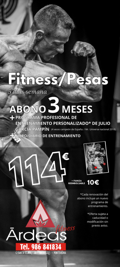 Abono fitness pesas ARDEAS 3 meses