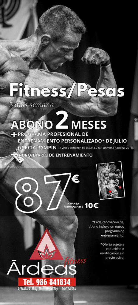 Abono fitness pesas ARDEAS 2 meses